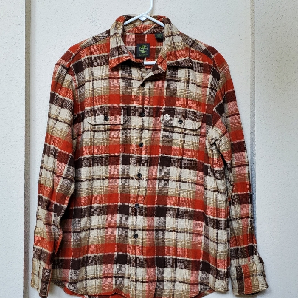 Timberland Plaid Men's Shacket. Size Large